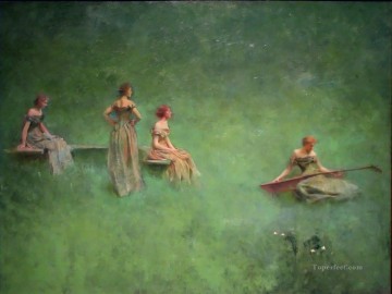 リュート調性奏者の美学 トーマス・デューイング Oil Paintings